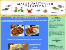 Tablet Screenshot of mainesaltwatercreations.com